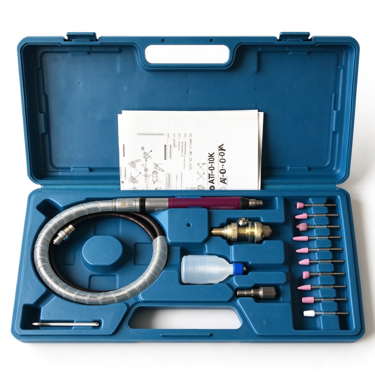 AT-010K Air Micro Die Grinder Kit Plus